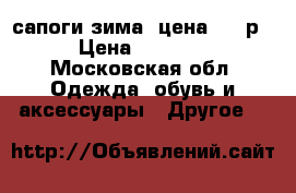 сапоги зима, цена 2000р › Цена ­ 2 000 - Московская обл. Одежда, обувь и аксессуары » Другое   